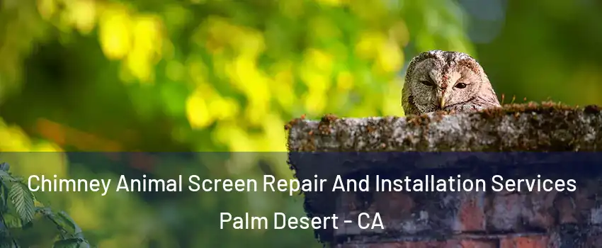  Chimney Animal Screen Repair And Installation Services Palm Desert - CA