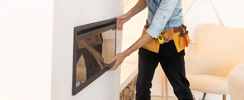 Metal Fireplace Installation in Palm Desert, California