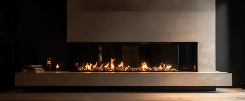 Gas Fireplace Ember Bed Design Services in Palm Desert, California