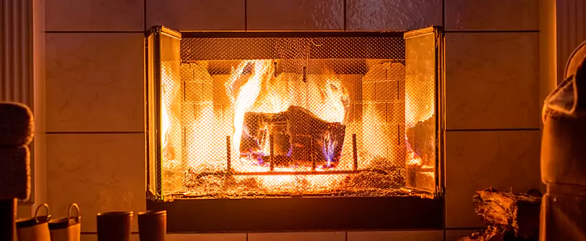Mendota Hearth Landscape Fireplace Installation in Palm Desert, California