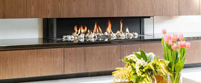 Double-height Fireplace Design Refurbishment in Palm Desert, California