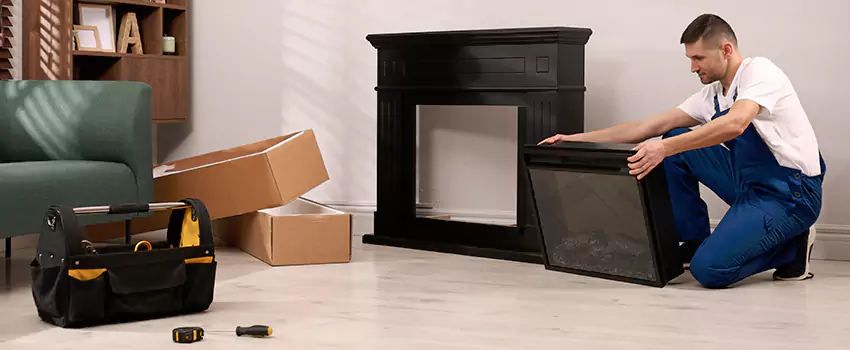 Old Rusted Metal Fireplace Repair And Replacement in Palm Desert, CA